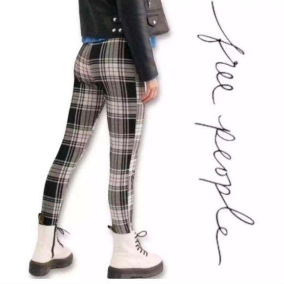 Free People Plaid Skinny Pant. Size 6. EUC. - Picture 1 of 9